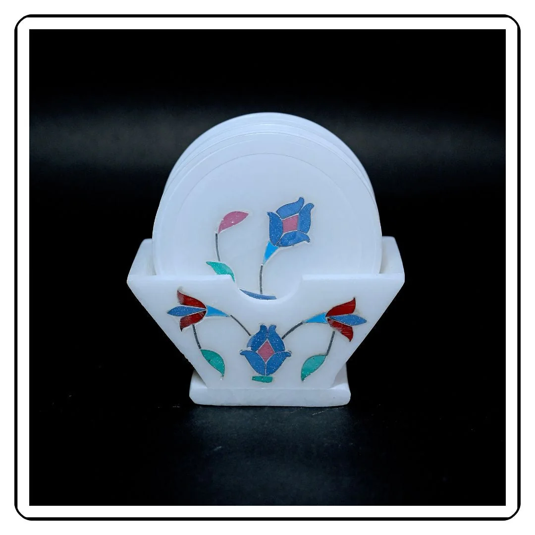 Marble Coasters in their case