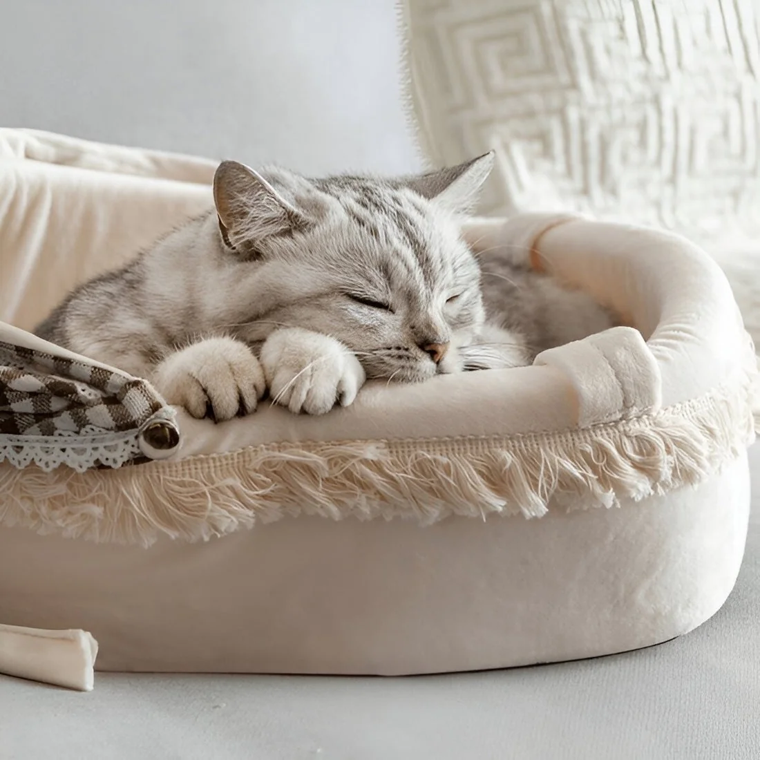 Slleping Cat representing ayurvedic healthy sleep